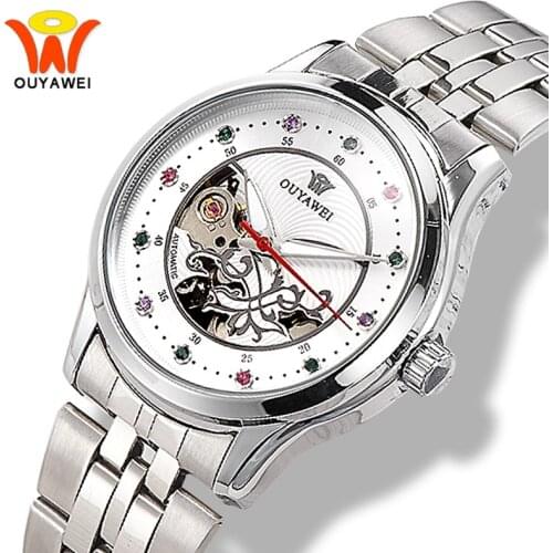 OUYAWEI Women's Skeleton Watch