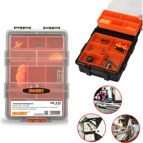 JAKEMY Plastic Tool Box Toolbox Storage Box For Electronic SMD SMT Component Container