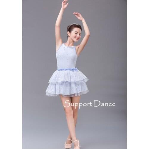 Support-Dance Bow Latin Dress Kids Adult Dance Costume C235