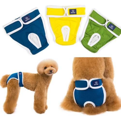 Dog Diapers Physiological Pants Soft Female Dog Shorts Washable Girl Dogs Pants Pets Underwear Sanitary Panties