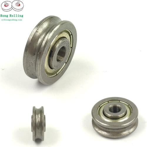 5*22*7/9U Bearing with U groove sliding rollers/wheels/pulleys diameter 22mm,bearing bore 5mm,Wire rope drive wheel