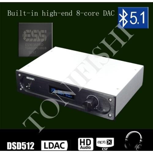 SU3B ES9038PRO decoding DAC fully balanced headphone amplifier, Bluetooth 5.1, built-in linear power supply