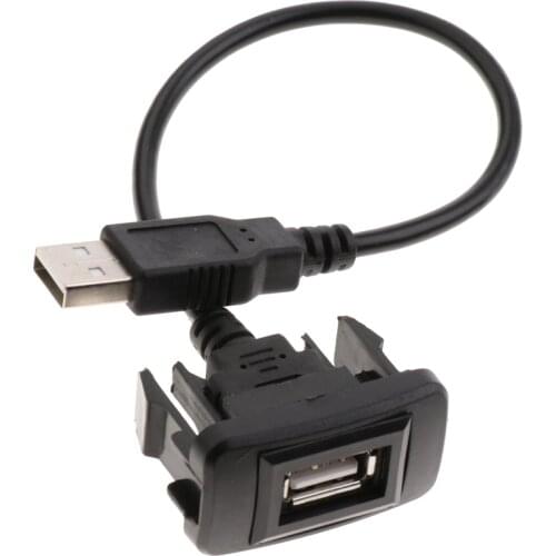 Easy Install USB Port Cable Socket AUX Port Instrument Panel Installation for Toyota Hilux Vigo Fortuner 2004-2012