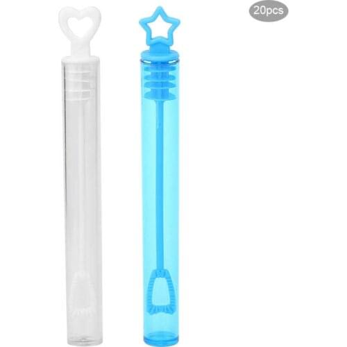 Blow bubbles 20pcs Bubble Wands Tube Empty Bubble Soap Bottle Wedding Party Decoration Children Toy bubbles for kids