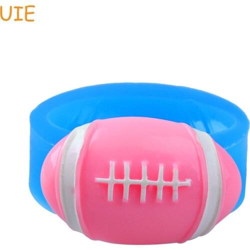 FYL487U 44.3mm Rugby Ball Silicone Mold - American Football Mold Cake Topper, Fondant, Sugarcraft, Chocolate, Resin, Cookie Wax