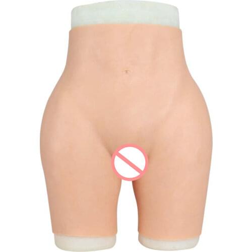 Silicone Realistic Vagina Panties Shemale Crossdresser Pussy Pants Transgender Artificial Sex Fake Underwear Lift Hip
