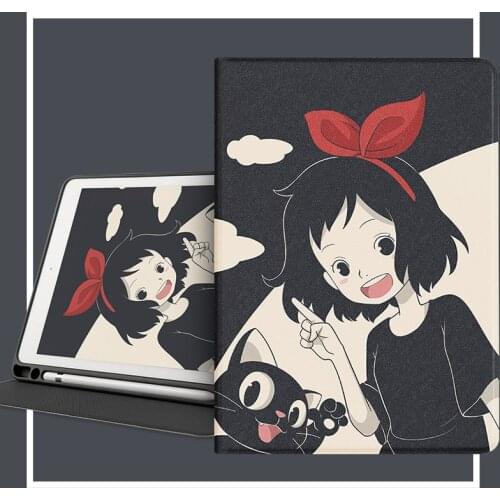 For iPad Pro 11 2020 2018 Case With Pencil Holder for Pro 10.5 12.9 2020 2018 Air 2/3 Case Cute Silicone Cover Auto Sleep/Wake