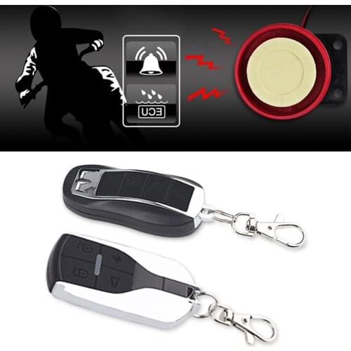 Motorcycle Siren Anti-Theft Security Alarm System 125db Universal Motorbike Double Remote Control Engine Motorcycle Alarm