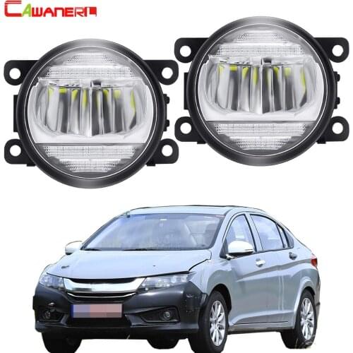 2in1 Fog Light + Daytime Running Lamp H11 Car Front Bumper LED Fog Light DRL 30W 12V For Honda Insight 2010 2011 2012 2013 2014