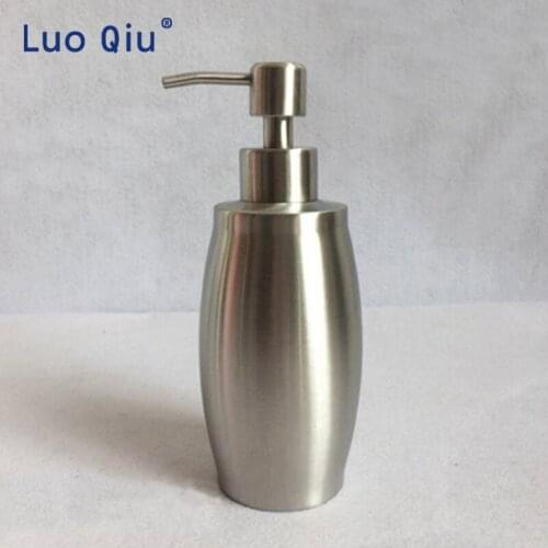 350ml Kitchen Sink Faucet Bathroom Shampoo Box Soap Container Deck Mounted Detergent Bottle Stainless Steel Soap Dispenser
