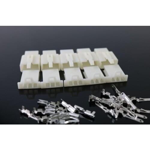 5set/lot 2.8mm 3 pin Automotive 2.8 Electrical wire Connector Male Female cable terminal plug Kits Motorcycle ebike car