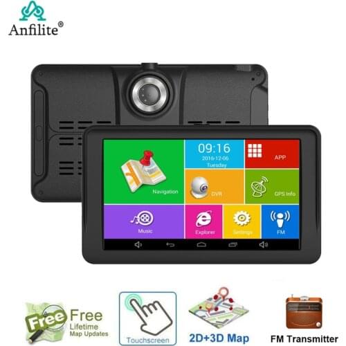 7 inch Car GPS Navigation Android 16GB Full HD 1080P DVR portable truck Auto navigator europe Sat nav GPS