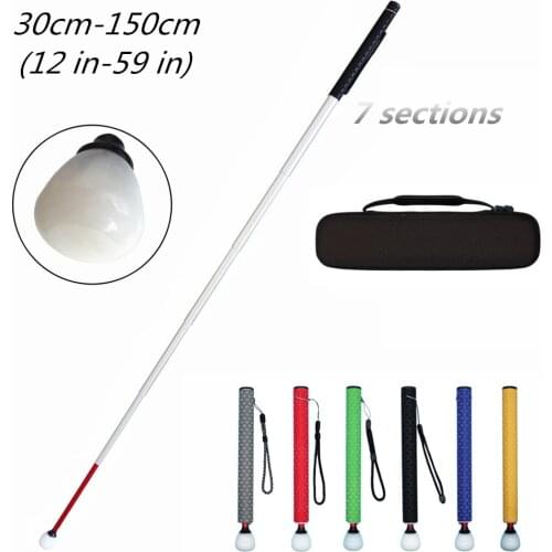 Aluminum Telescopic Blind Cane with Rolling Tip 30cm-150cm (12 inch-59 inch), with 2 Tips