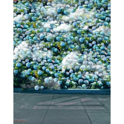 Blue Flowers Tree Photography Backdrops Photo Props Studio Background 5x7ft