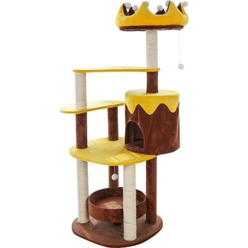 Cat Tower Summer Sisal Cat Tree For Indoor Cats Cat Climbing Frame Cat Litter Cat Tree Cat Frame One-piece Large Multi-layer Cat