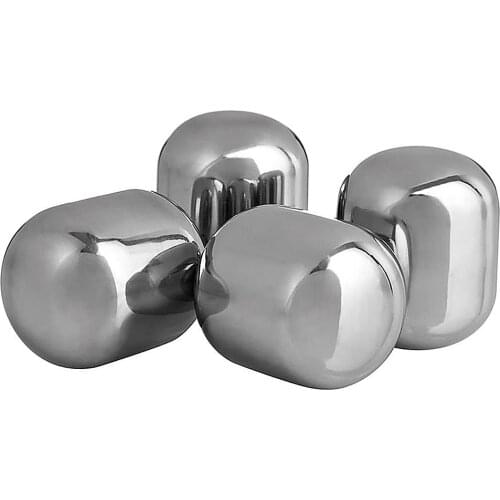 Stainless Steel Ice Stone Pellets Reusable Chilling Stones For Whiskey Wine Drink Coffee Cooler Bar Accessories Kitchen Bar Tool