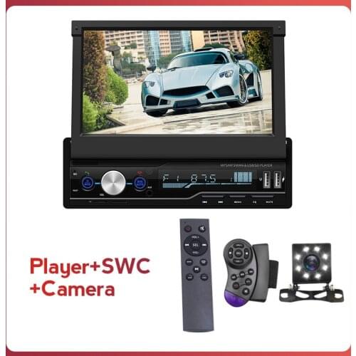 MLOVELIN 7inch Screen Steering wheel controls MP5 MP3 AUX 2USB Car Radio BT Player