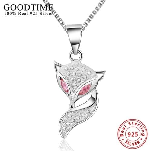 Fashion Necklace Girl collare 925 Silver Link Chain Pendant Necklace Genuine sterling silver jewelry Women Necklace