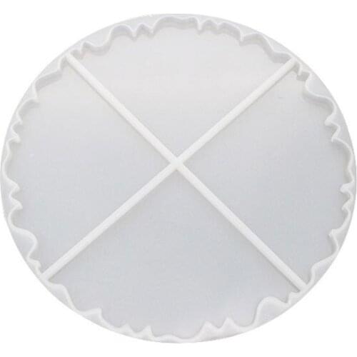 Irregular Wave Round Coaster Silicone Resin Mold Epoxy Resin Jewelry Making