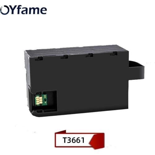 OYfame T366 T3661Maintenance Tank Waste Ink For Epson XP6000 XP6005 XP6100 XP6105 Printer For T3661 Maintenance Tank Box
