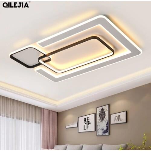 Modern LED ceiling lights living room bedroom luster de plafond moderne fixture plafonnier white black LED ceiling lamp