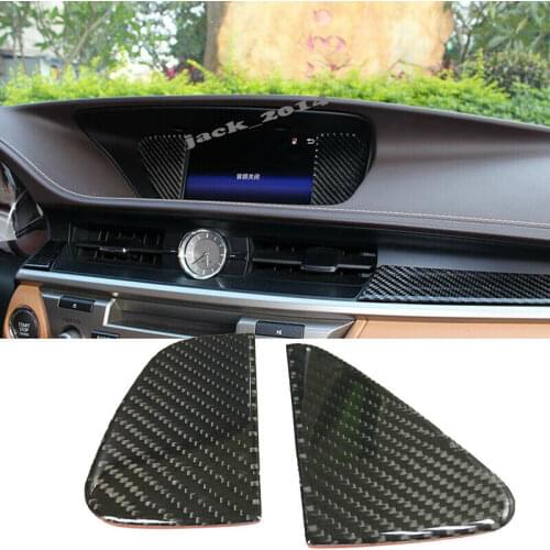 For Lexus ES200 ES250 ES300H 2012 2013 2014 2015 2016 2017 Real Carbon Fiber Navigator Panel Frame