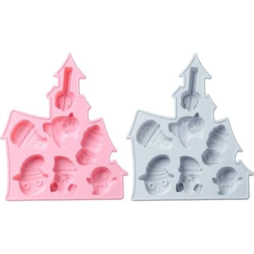 Halloween Silicone Baking Molds Pumpkin Non-Stick Cake Mold Creative Baking Gadget Silicone Mold for Halloween Chocolate