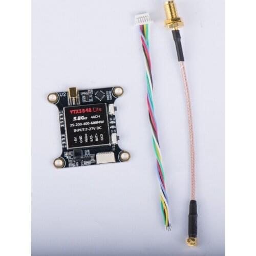 VTX5848 LITE 0-600MW adjustable power 48CH OSD parameter adjustment 5.8G image transmission module