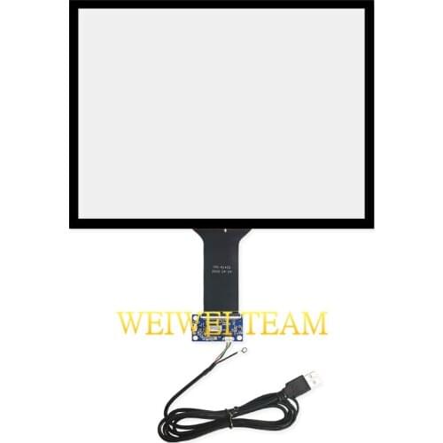 Wisecoco 15 inch Capacitive touch screen USB plug and play 324.9x248mm 10 points for Raspberry Android linux WIN78 10