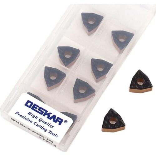 WNMG060408-TM LF9218 Carbide Inserts Wear-Resistant External Turning Tools WNMG Cutter CNC Lathe Cutting Tools , For Steel Parts