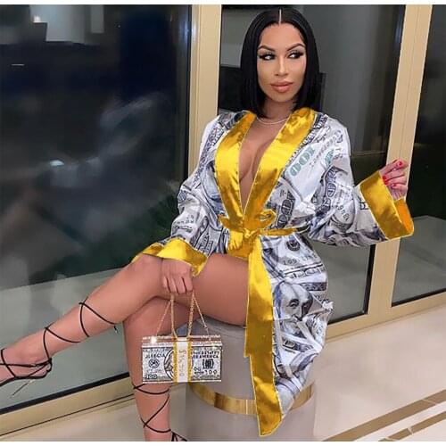 Женские шелковые халаты Wsevypo China At AliExpress