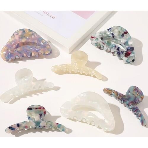 Vintage Claw Clip Hair Clips for Women Fashion Simple Colorful Hair Clips Crab for Hair Girls Hair Barrettes Hair Accessories