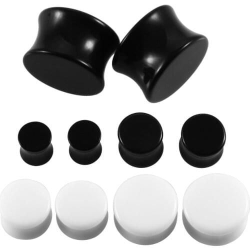 1Pair 3-30mm Acrylic Ear Stretchers Plugs and Tunnels Gauges Earrings Piercing Ear Expander Stretcher Body Piercing Jewelry