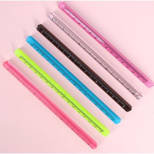 1PC Transparent Triangle Ruler Stationery School Supplies LLY304
