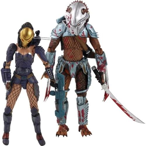15-20cm Alien vs Predator AVP Alien Predator Action Figures Machiko Noguchi Hornhead Predator Figure PVC Collection Model Toys