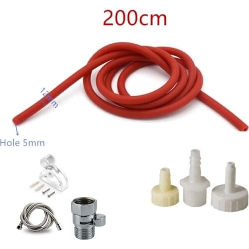 2M Silicone Enema Tube Bidet Set Enema Anal Wash Cleaning Shower Washing Douche Bidet Shower Klistier Shower Anal Hose