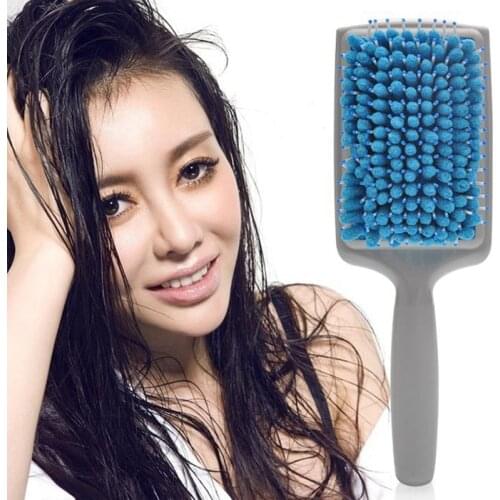 2016 New Quick Drying Antimicrobial Microfiber Hair Brush Microfiber Magic Drying Tangle Hair Brush Convenient Comb Hair Brushes