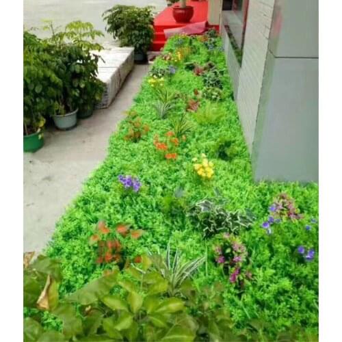 60X40CM Simulation Grasst Five Plant Lawn Garden Green Decoration Garden Style Green Plant Wall