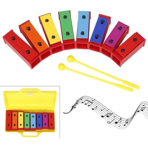 8pcs / set Colorful Tone Sound Brick 8 Note Musical Toy for Children Baby Early Education Musical Instrument