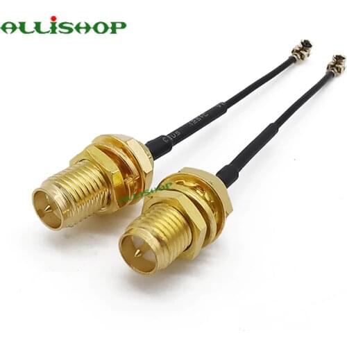 ALLiSHOP 0-3Ghz Wifi router Wireless phone AP Extension pigtail RP SMA female brooches plug to U.FL IPX connector 1.13 cable