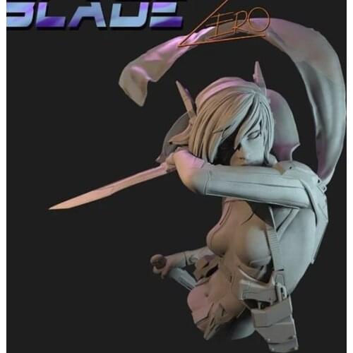 Blade ZERO, girl, Resin Model Bust GK, Science fiction theme, Unassembled and unpainted kit