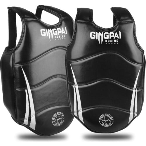 Boxing Chest Guard MMA Kickboxing Body Vest Protector Martial Arts WTF Reversible Rib Shield Taekwondo Target Training Uniform