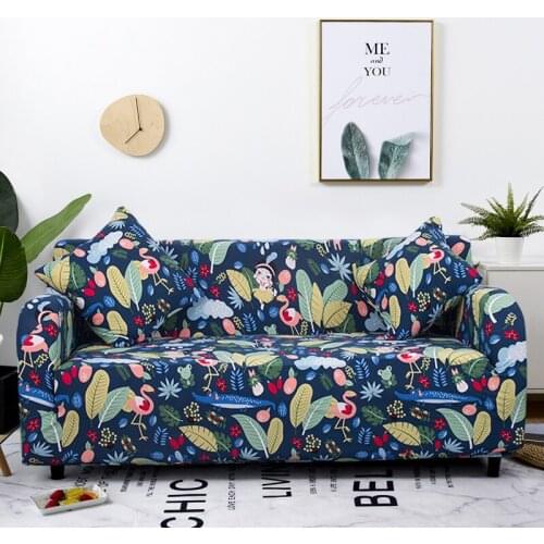 Floral Pattern Sofa Cover Elastic Stretch Universal Sofa Slipcover Sectional Throw Couch Corner Cover for Furniture Armchairs