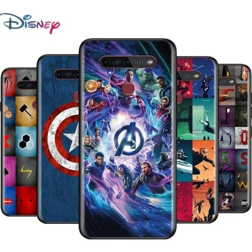 Black Soft Avengers Marvel For LG K92 K62 K52 K42 K31 K22 K71 K61 K51S K41S K30 K20 G8 G8S G8X ThinQ Phone Case