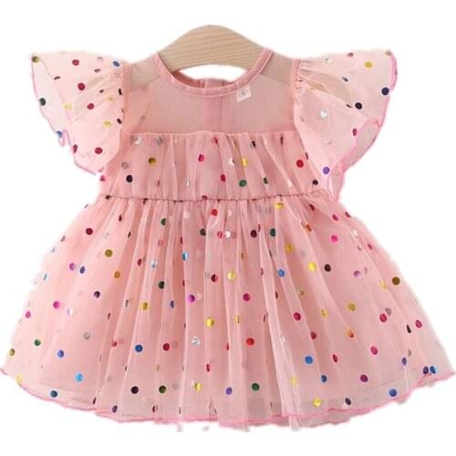 Baby Girl Summer Princess Dress Toddler Girls Minnie Dot Dresses For Newborn Birthday Party tutu Dress Infant Clothing Vestidos