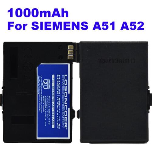 EBA-510 1000mAh Battery for Siemens A51, A52, A55 A56,A57,A60,A62,A65,A75,C55,C56,C60,CT56 M55 M56 M60 MC60 C61,C70, C71,A70 S55