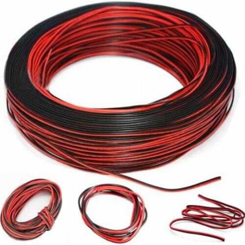 1PC 2Pin 10m Cars Motorcycle Electric Wire Cable Red/Black Connector For Led Light Durable New HOT