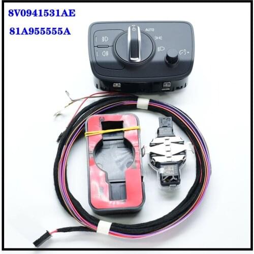 HEADLIGHT LIGHT SWITCH Fog Lamps CONTROL Rain sensor set For A3 Sportback TT 8V0941531AE 81A955555A