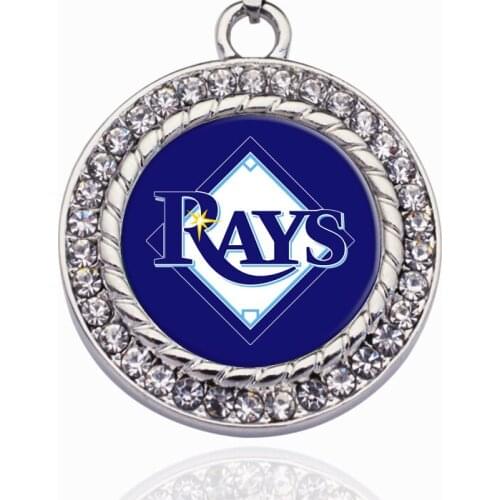 Crystal Pendant Rays DIY Charm is suitable for baseball players Charm Tampa Bay Bracelet Necklace Earring Jewelry