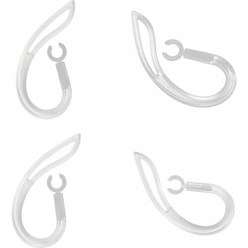 4pcs Clear Replacement Bluetooth Headset Earhooks for Plantronics Marque M155 M165 M1100 M100 M55 M28 M25 (6mm)